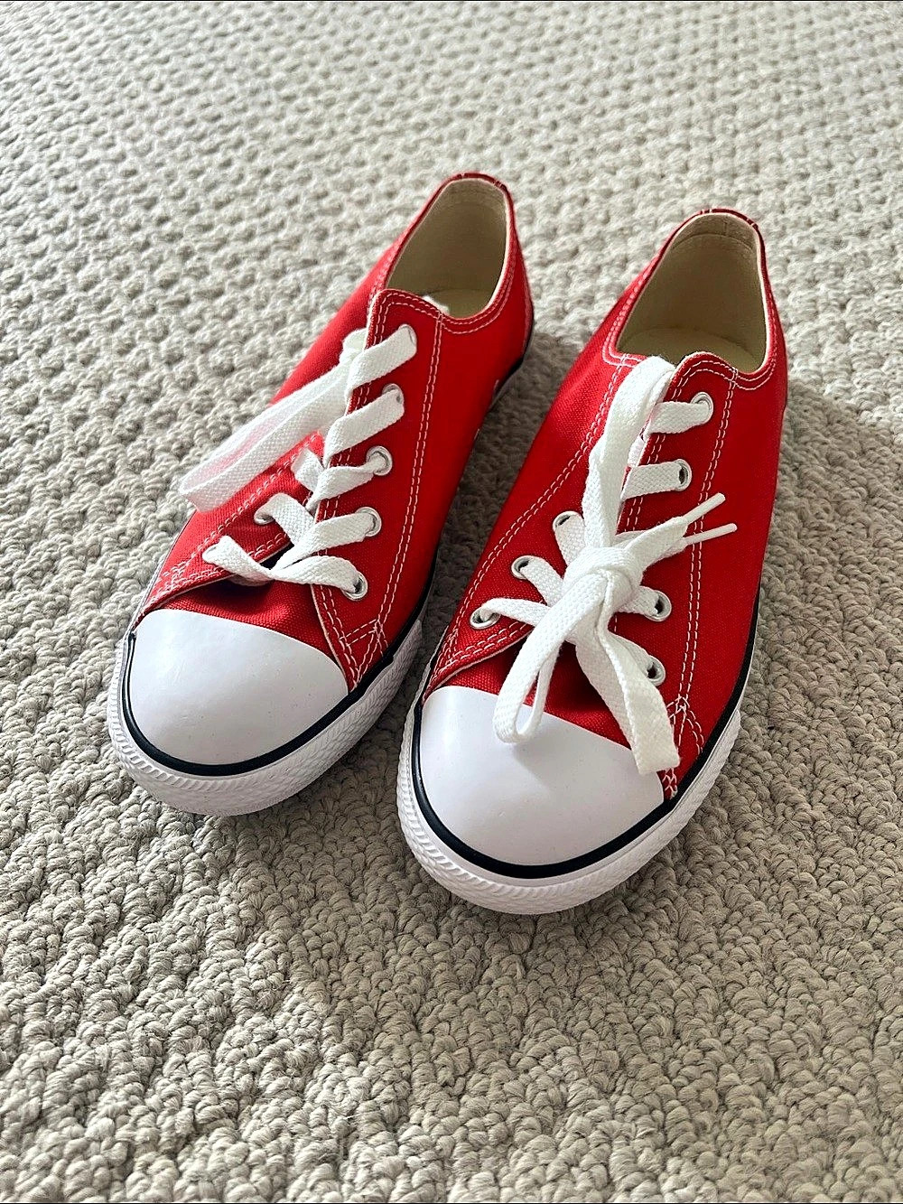 Converse Red & White Shoes